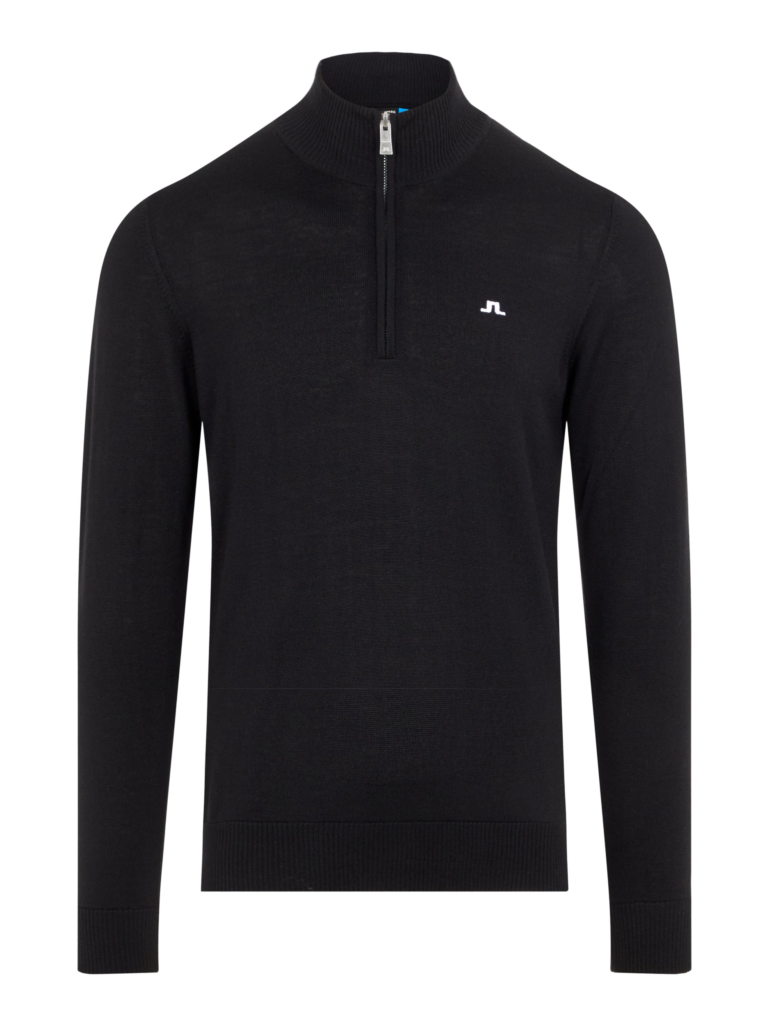 J Lindeberg Men s Kian Tour Merino Sweater Black Shop Golf Apparel Clubs and Gear in East Oakville ON PARfect Swing